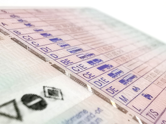 image of a european drivers licence 